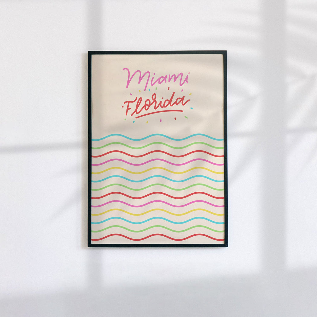 Colorful Florida Poster