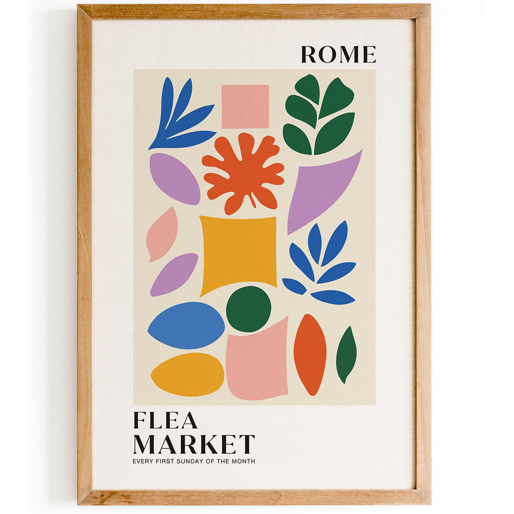 Rome Flea Market Poster