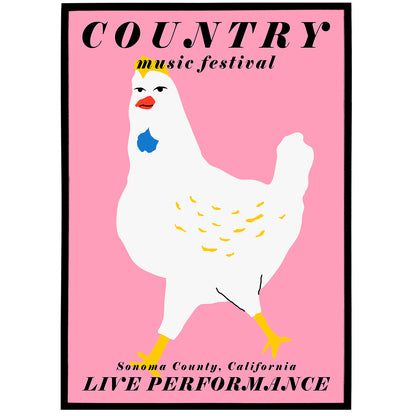 California Country Festival Poster