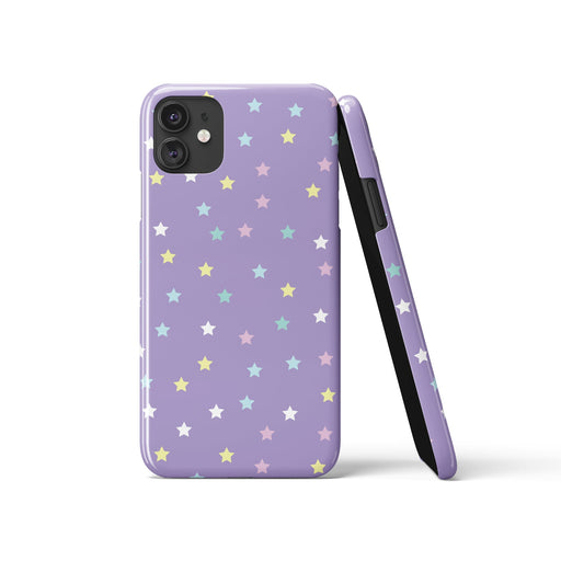 Purple Colorful Stars iPhone Case