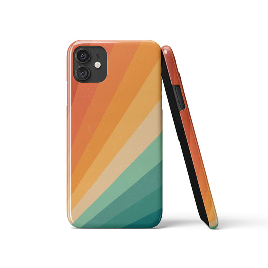 Classic Retro 70s Vintage Style Stripes iPhone Case