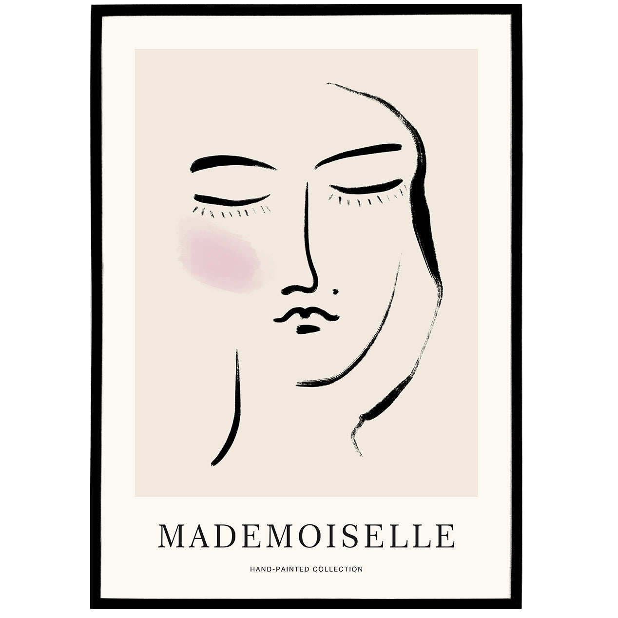 Mademoiselle Woman Portrait Poster