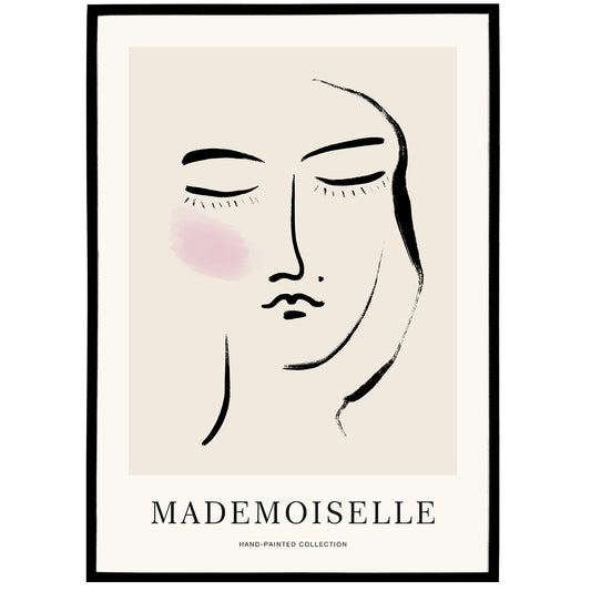 Mademoiselle Woman Portrait Poster