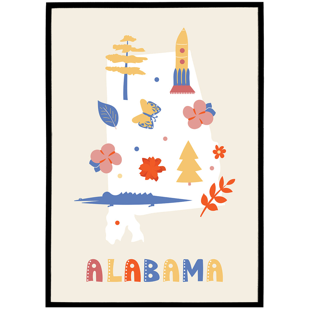 Alabama, Travel Poster