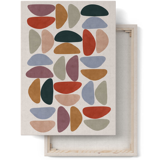 Colorful Mid Century Canvas Print