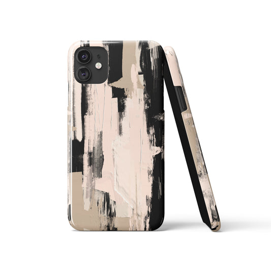 Beige Abstract Painting iPhone Case