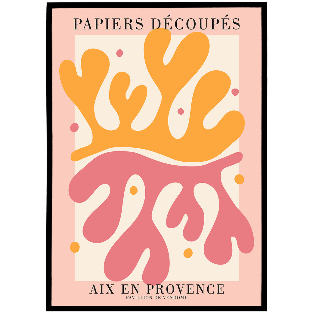 Papiers Decoupes Pink Poster