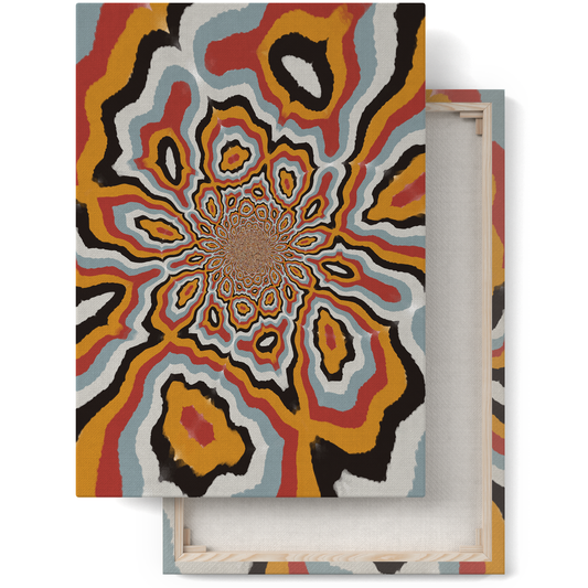 Gypsy Etnic Colorful Abstract Canvas Print