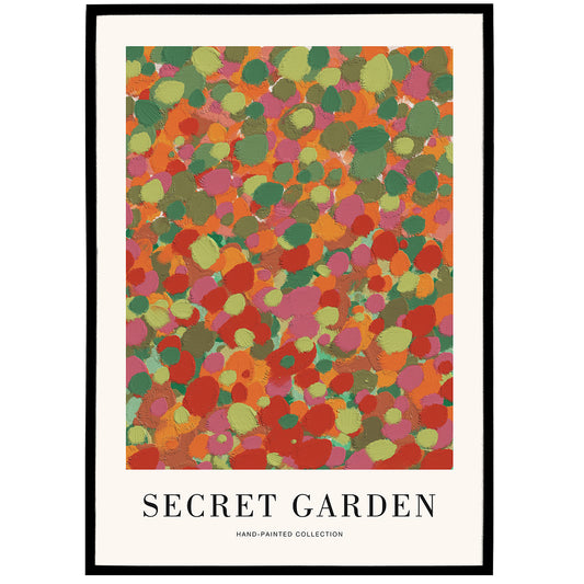 Summer Secret Garden Painting Poster