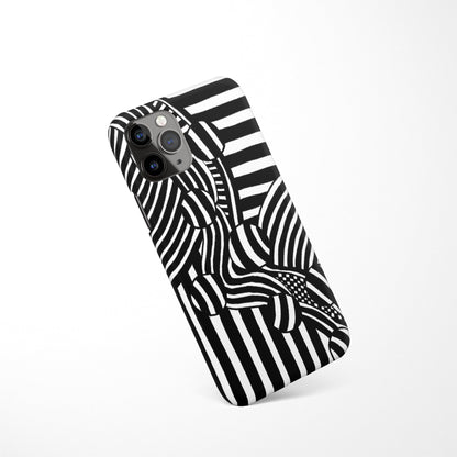 Black and White iPhone Case