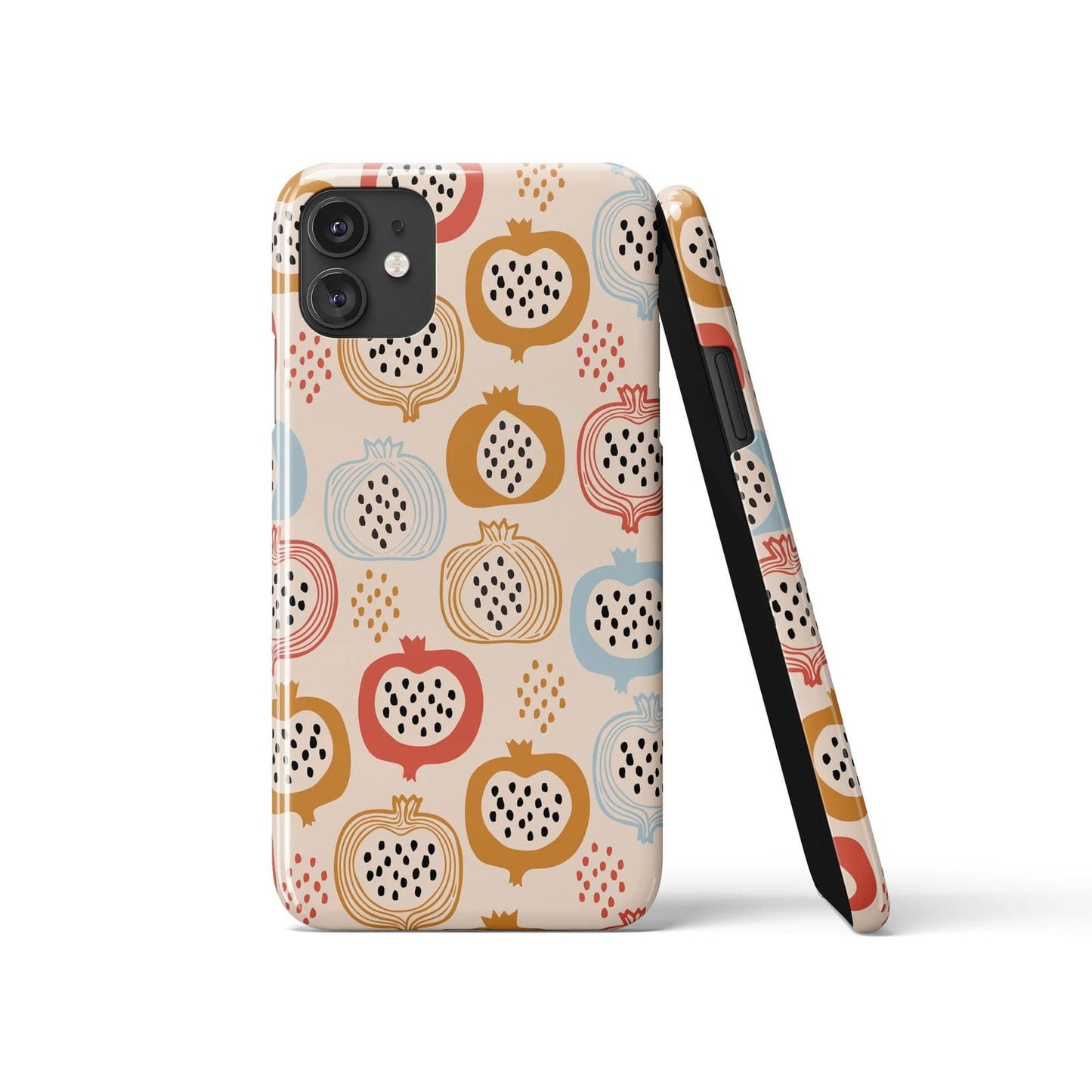 Vintage Fruit Vegan Pattern iPhone Case