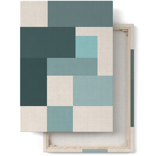 Bauhaus Geometric Minimalist Art Canvas Print