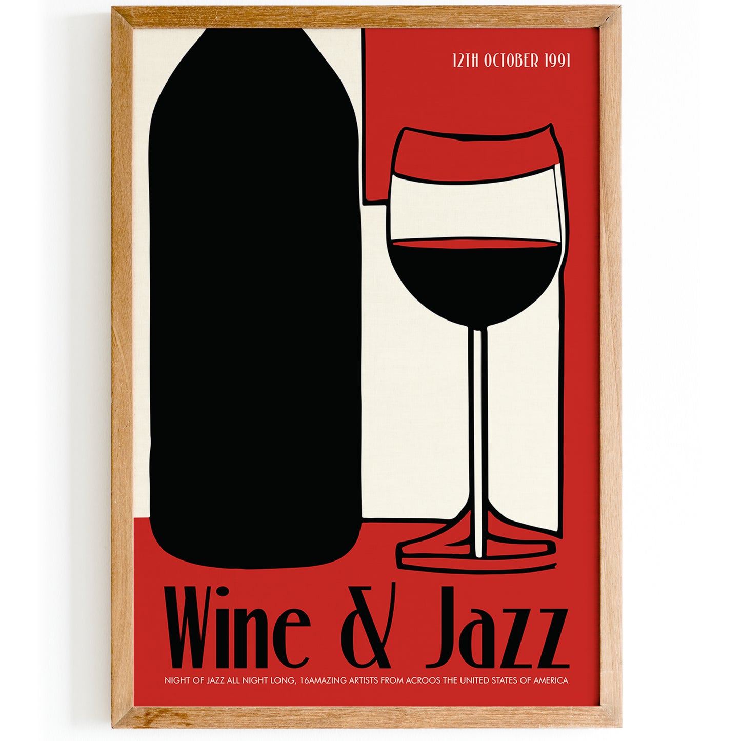 Red Wine & Jazz Festival Poster