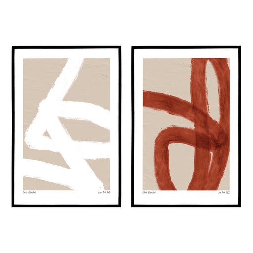 Set of 2 E. Blanchet Abstract Posters