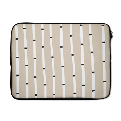 Beige Elegant Minimalist MacBook Sleeve