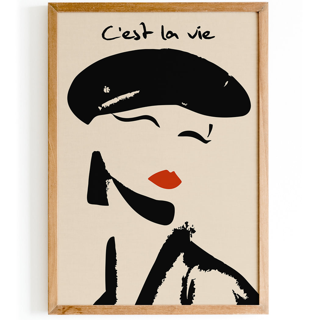 C'est la Vie French Poster