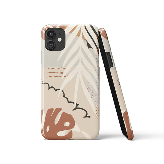 Boho Beige Jungle iPhone Case