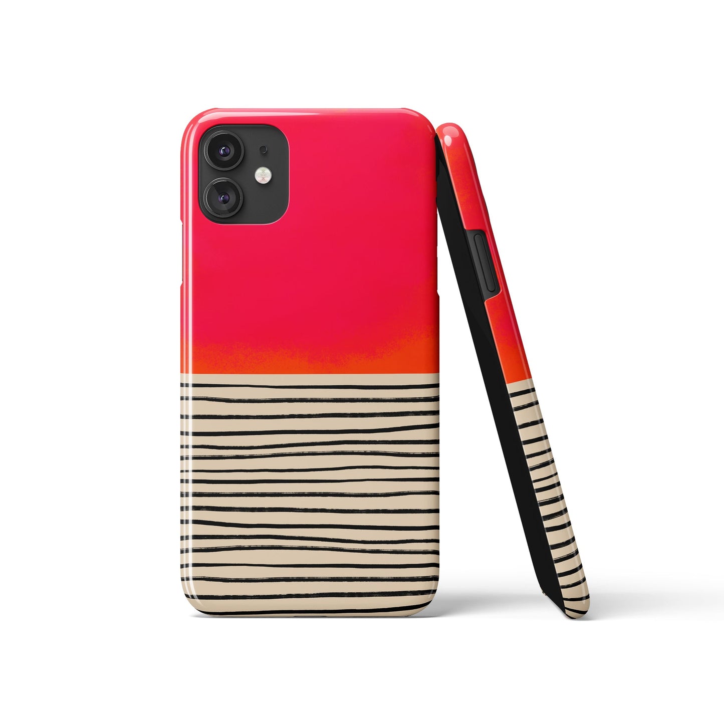 Pink Mid Century Modern iPhone Case