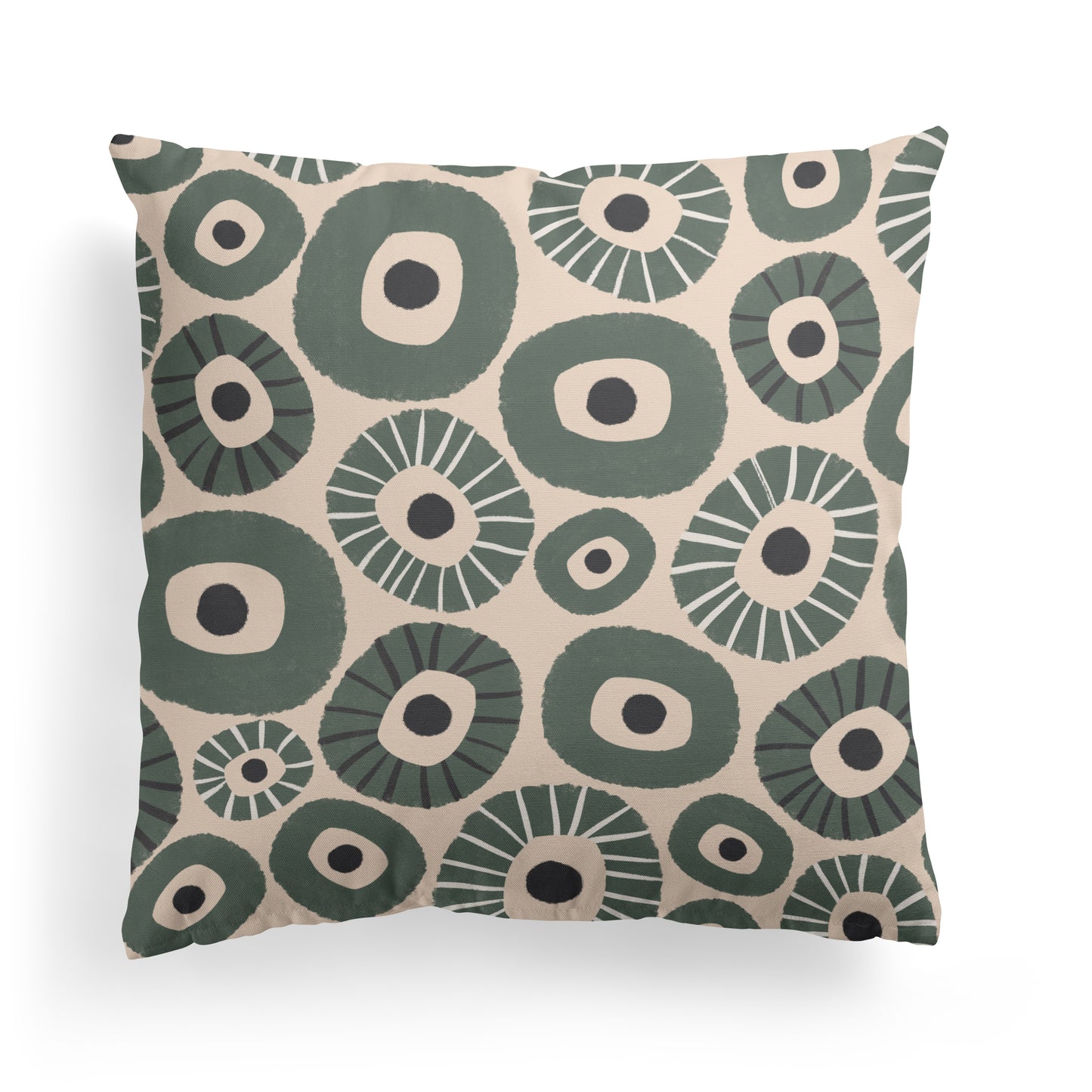 Rustic Mid Century Modern Pattern Throw Pillow