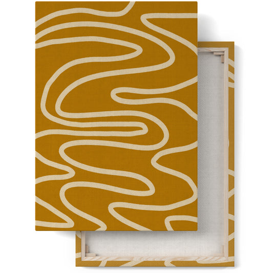 Mustard Mid Century Modern Canvas Print