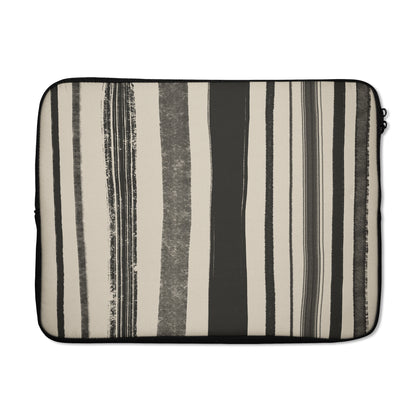 Black Rustic Line Art MacBook Sleeve