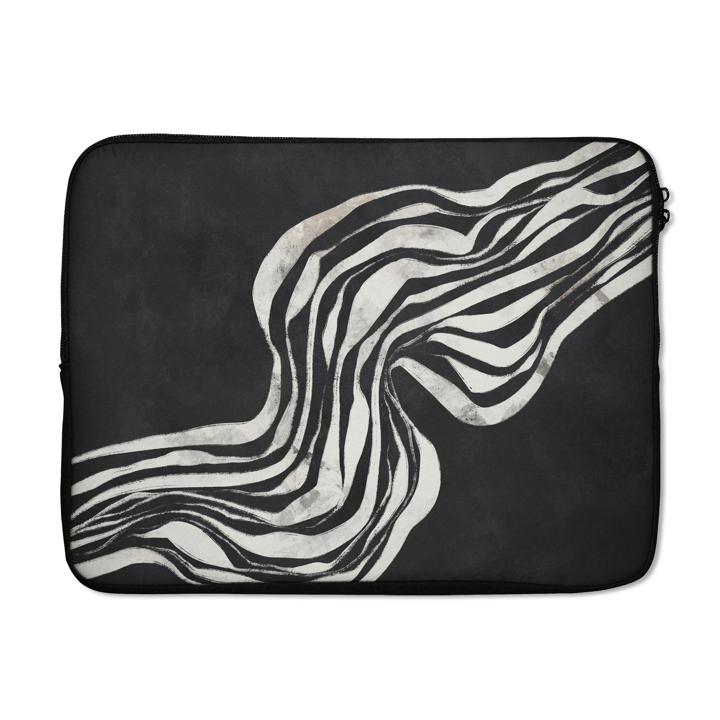 Black&White Abstract Lines - Laptop Sleeve