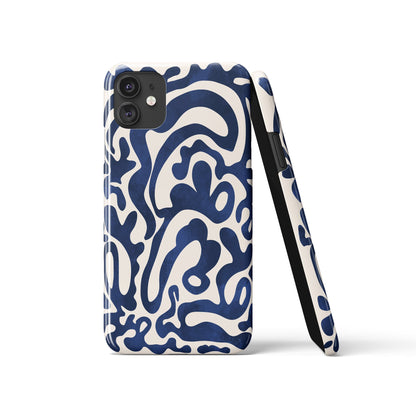 Blue Botanical Art iPhone Case