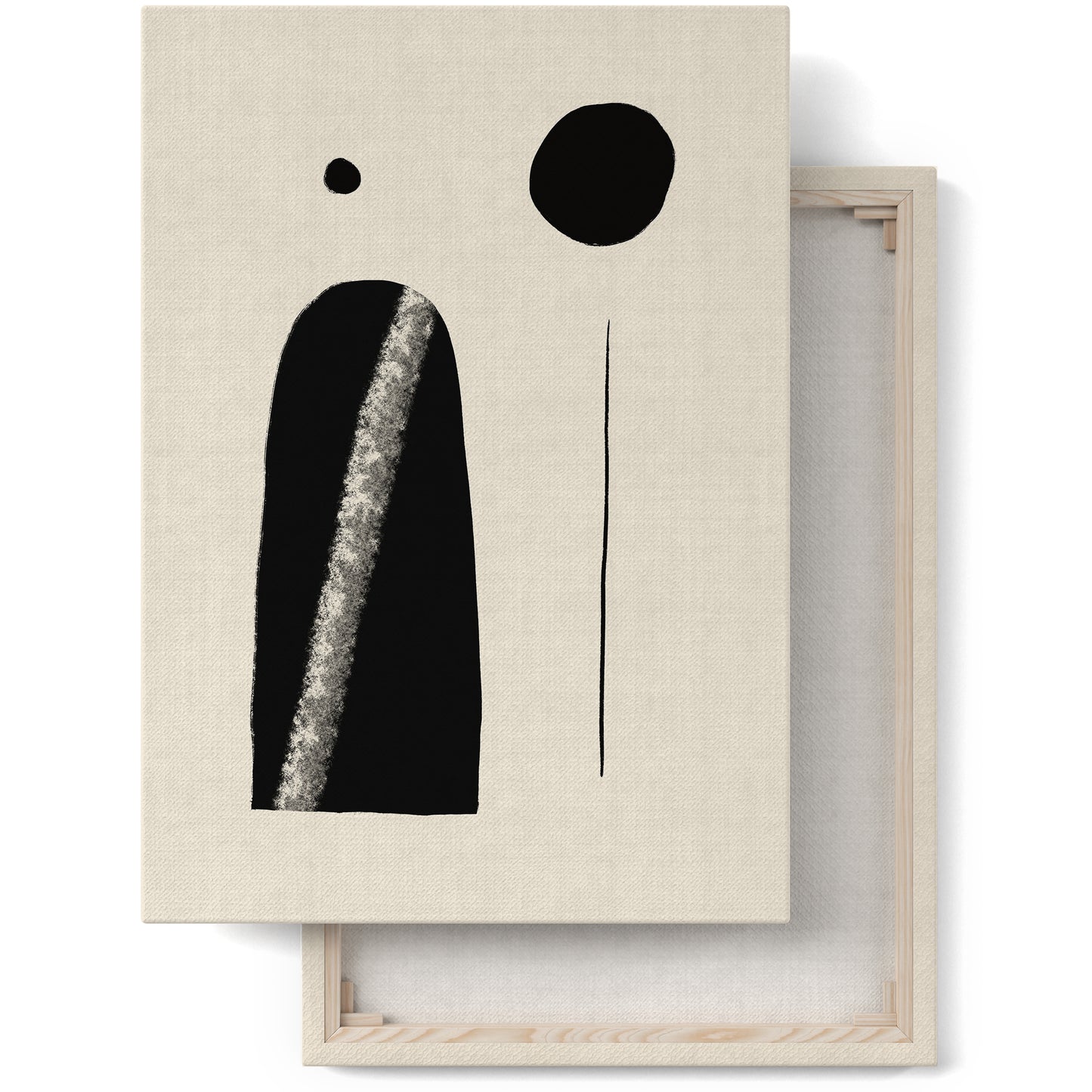 Minimalist Black Composition Canvas Print