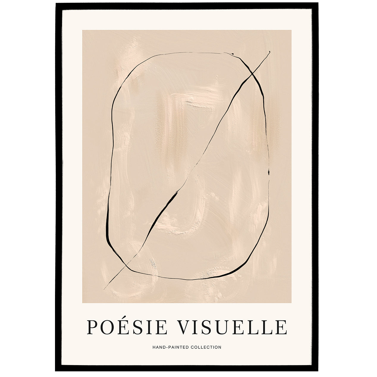 Poésie Visuelle Abstract Painted Poster
