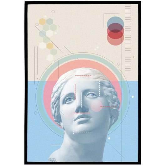 Venus Sculpture Collage Poster