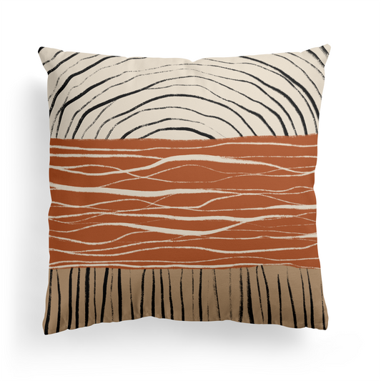 Boho Abstract Gypsy Pattern Throw Pillow