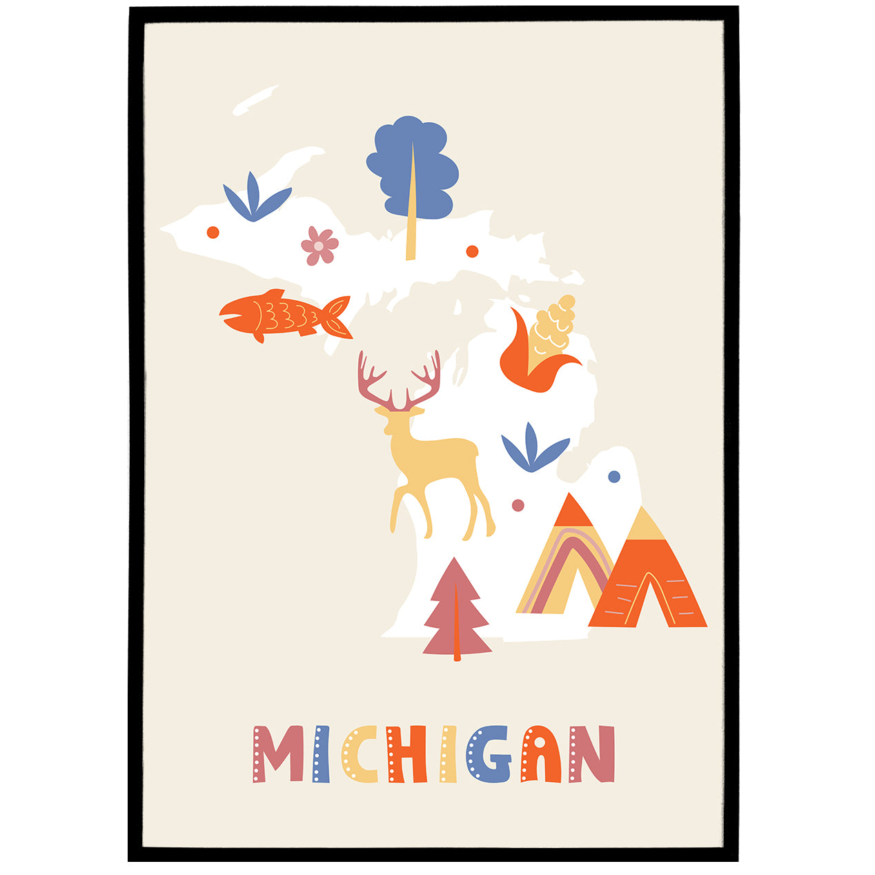 Michigan, Travel Poster