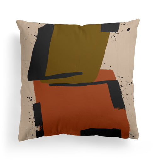 Two Colors Composition Throw Pillow