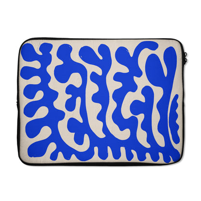 Blue Botanical Shapes - Laptop Sleeve