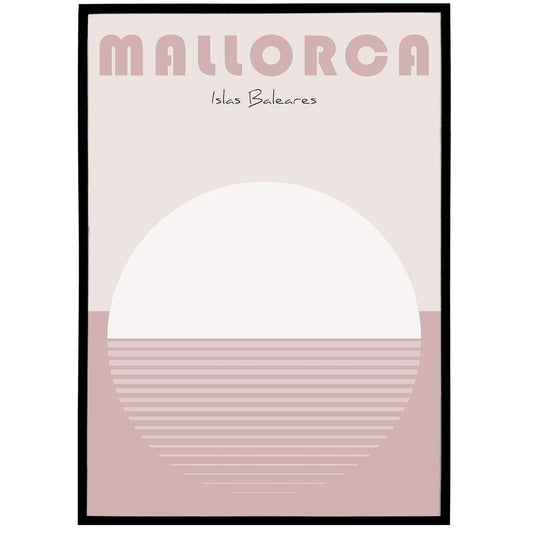 Pink Mallorca Poster