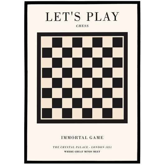 Chess Game Poster