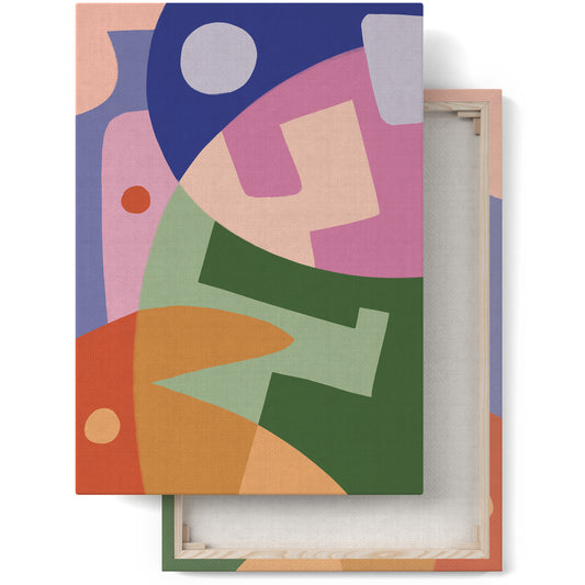 Colorful Abstract Art Canvas Print