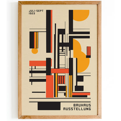Retro Bauhaus Architecture Poster