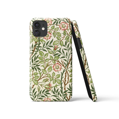 Vintage Floral Drawing - iPhone Case