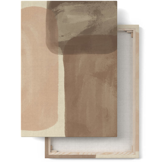 Beige Painted Color Palette Canvas Print