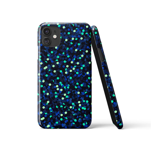 Blue Dots Abstract iPhone Case