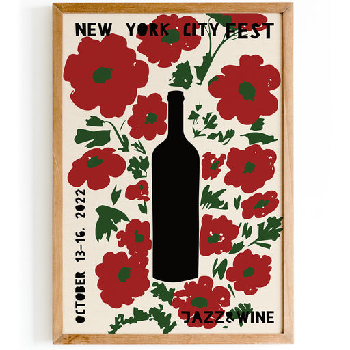 New York Jazz&Wine Fest Poster