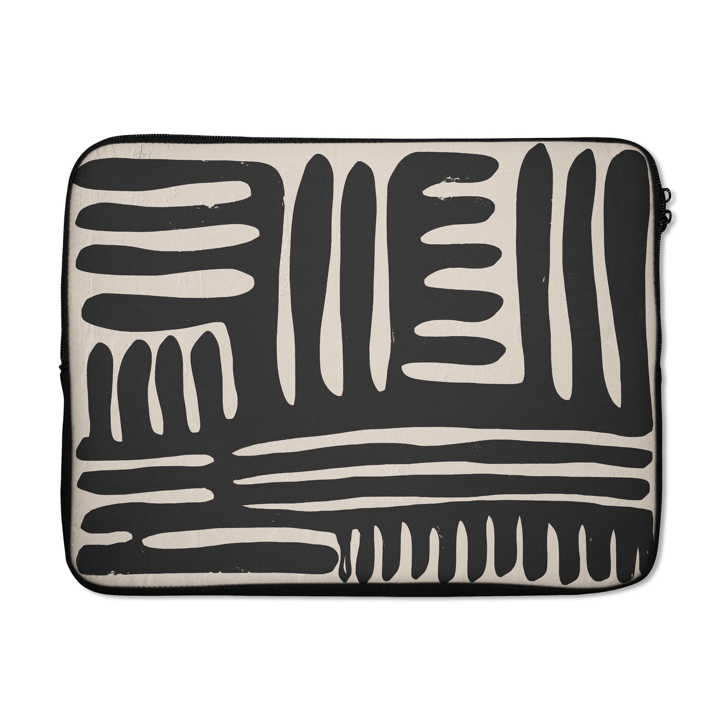 Black and Beige - Laptop Sleeve