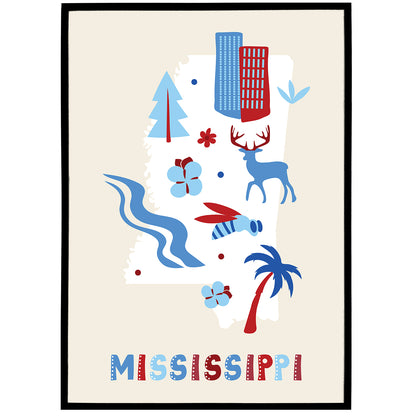 Mississippi, Travel Poster