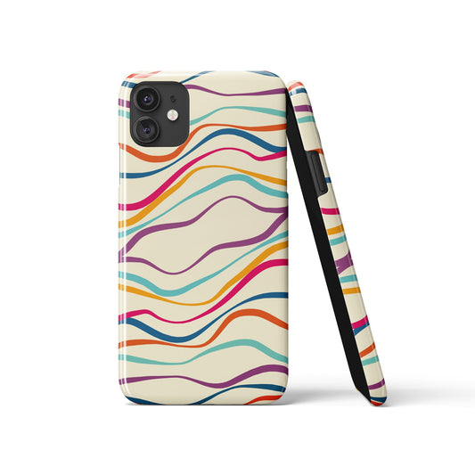 Colorful Striped Pattern iPhone Case