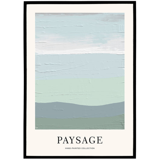 Paysage No3 Hand Painted Artistic Poster