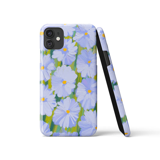 Painted Purple Flowers iPhone Case