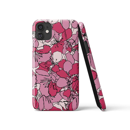 Pink Flowers iPhone Case