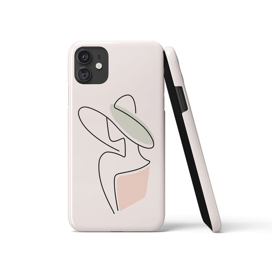 Fashion Line Art Woman Figures iPhone Case