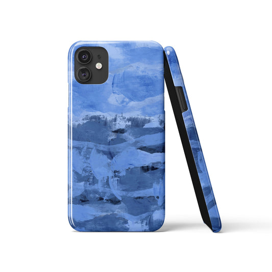Blue Abstract Painting iPhone Case